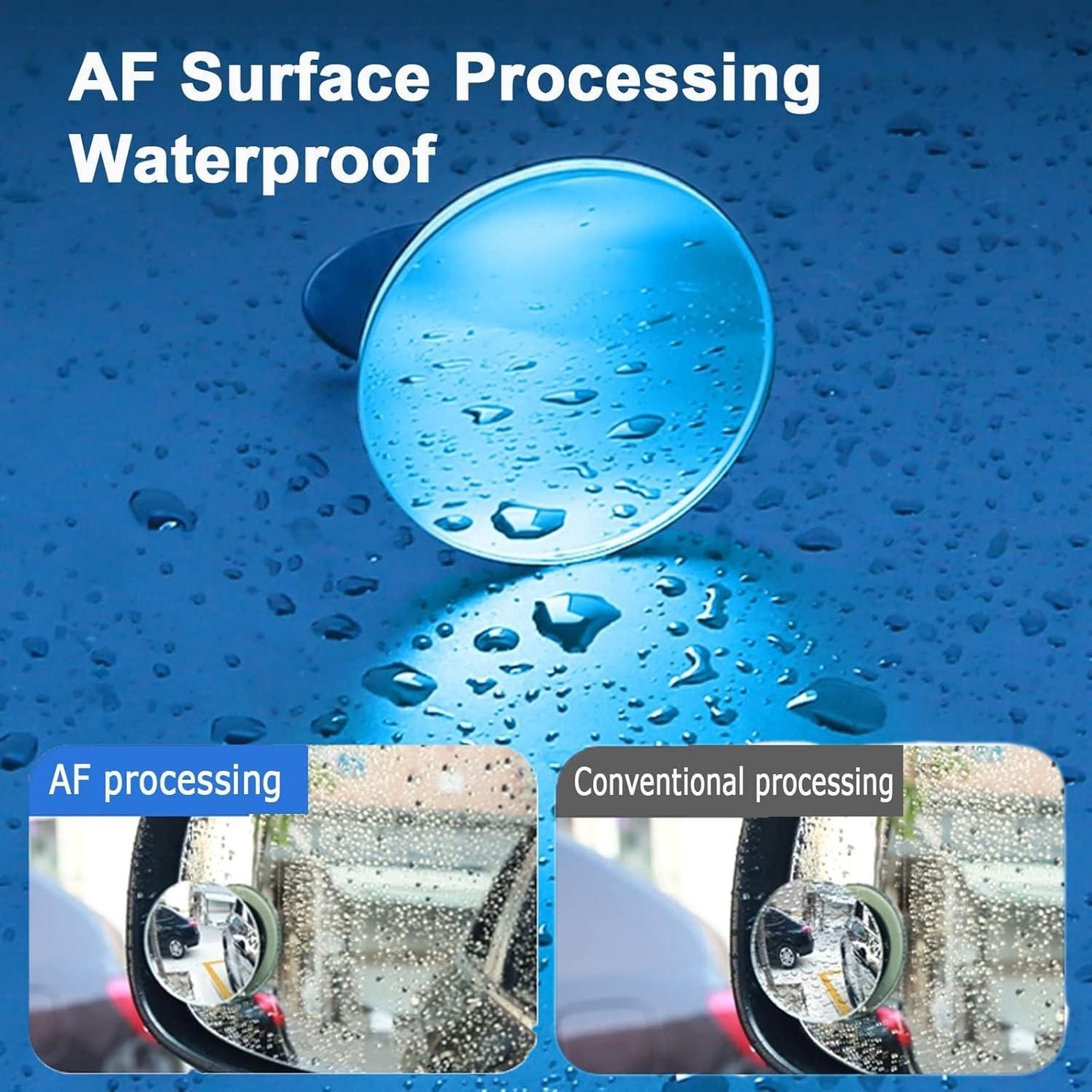 360° Adjustable Car Blind Spot Safety Mirror (Pack of 2)